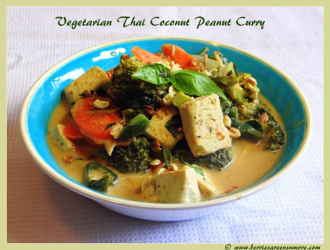Veggie Thai Coconut peanut Curry