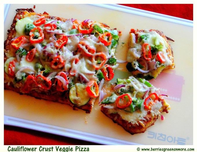 Cauliflower Crust Veggie Pizza