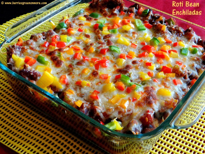 Roti Bean Enchiladas